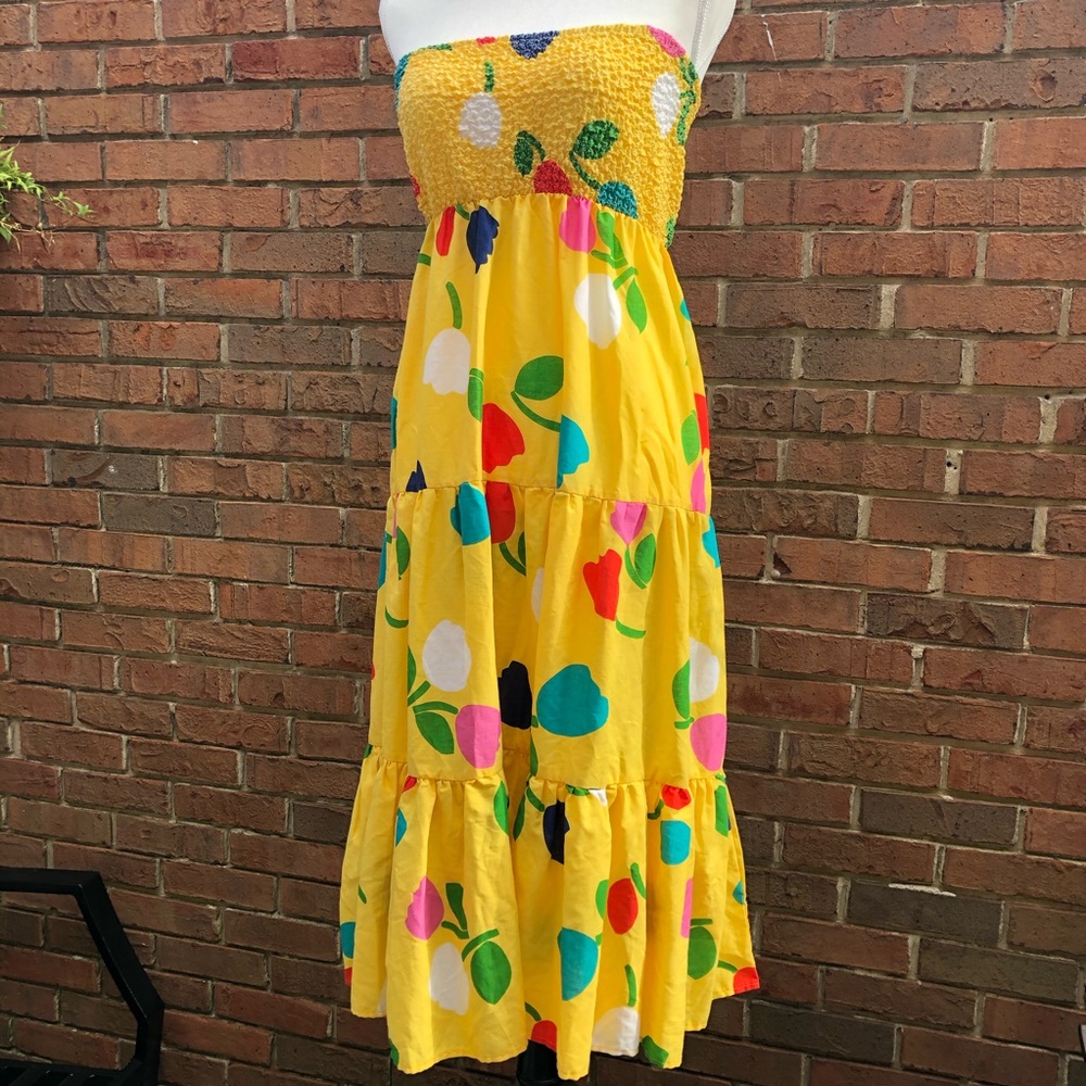 Vintage strapless babydoll dress